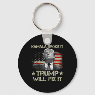 Kamala Harris schlug, Trump werde die US-Flagge re Schlüsselanhänger