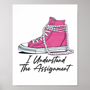 Kamala Harris Schuhe und Perle Ich verstehe die Ma Poster