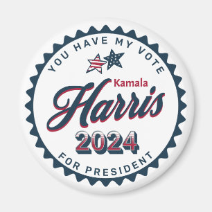 Kamala Harris Sie haben meine Stimme groß Magnet