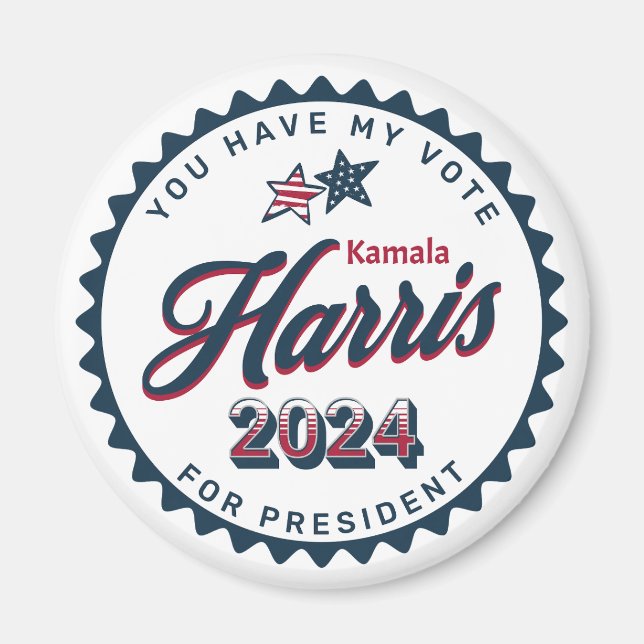 Kamala Harris | Sie haben meine Stimme groß Magnet (Vorne)
