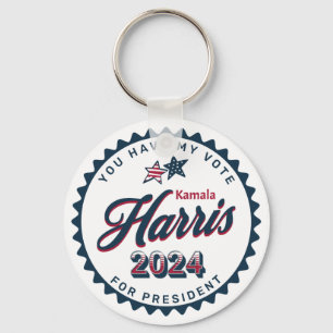 Kamala Harris   Sie haben meine Stimme Schlüsselanhänger