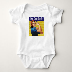 Kamala Harris Sie kann es tun! Baby Jersey Strampl Strampler