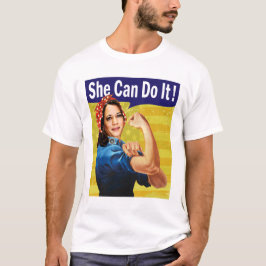 Kamala Harris Sie kann es tun! Männer Basic T-Shir T-Shirt