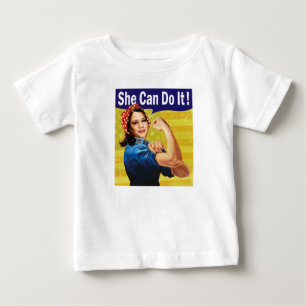 Kamala Harris Sie schafft es Baby Fein Jersey T-shirt