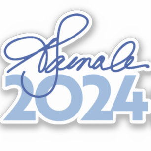 Kamala Harris Signature 2024 Aufkleber