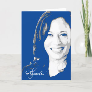 Kamala Harris Signature Karte