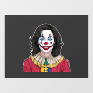 Kamala Harris Spooky Halloween Clownwahl 2024 Fensteraufkleber