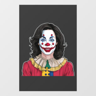 Kamala Harris Spooky Halloween Clownwahl 2024 Fensteraufkleber