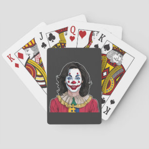 Kamala Harris Spooky Halloween Clownwahl 2024 Spielkarten