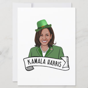 Kamala Harris St. Patrick's Day Karte