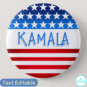 Kamala Harris Supporter Freiwilliger Fans von benu Button
