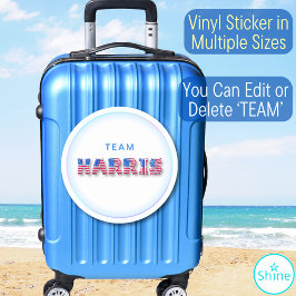 Kamala Harris TEAM HARRIS US Flag Balloon Alphabet Aufkleber