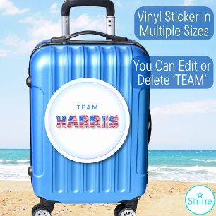 Kamala Harris TEAM HARRIS US Flag Balloon Alphabet Aufkleber