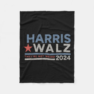 Kamala Harris Tim W Not Weird Fleecedecke