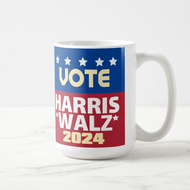 Kamala Harris Tim Walz 2024 Kaffeetasse (Rechts)