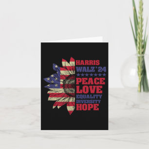 Kamala Harris Tim Walz 2024 Peace Lgbt Harris Walz Karte