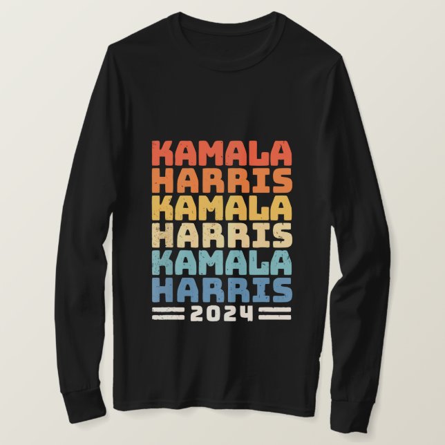 Kamala Harris Tim Walz 2024 Peace LGBT Harris Walz T-Shirt (Design vorne)