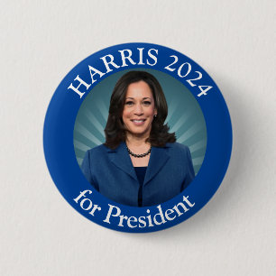 Kamala Harris Tim Walz 2024 Vote-Demokrat Präsiden Button