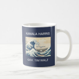 KAMALA HARRIS TIM WALZ BLUE WAVE 2024 KAFFEETASSE