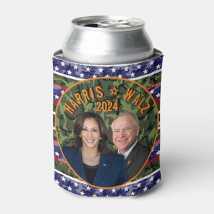 Kamala Harris Tim Walz Präsident Camouflage für Fo Dosenkühler