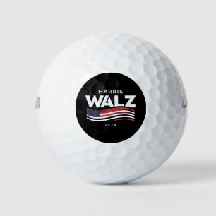 Kamala Harris Tim Walz Waltz Wahl 2024 Golfball