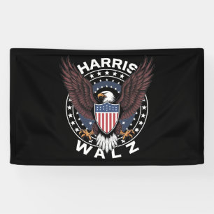 Kamala Harris Tim Walz Walzer 2024 Wahl Banner