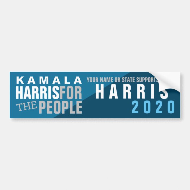 Kamala Harris Ton 2020 Präsidenten-Vote Blue zwei Autoaufkleber (Vorne)