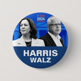 Kamala Harris und Tim Walz 2024 Button