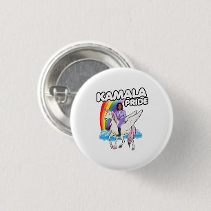 KAMALA HARRIS UNICORN PRIDE BUTTON