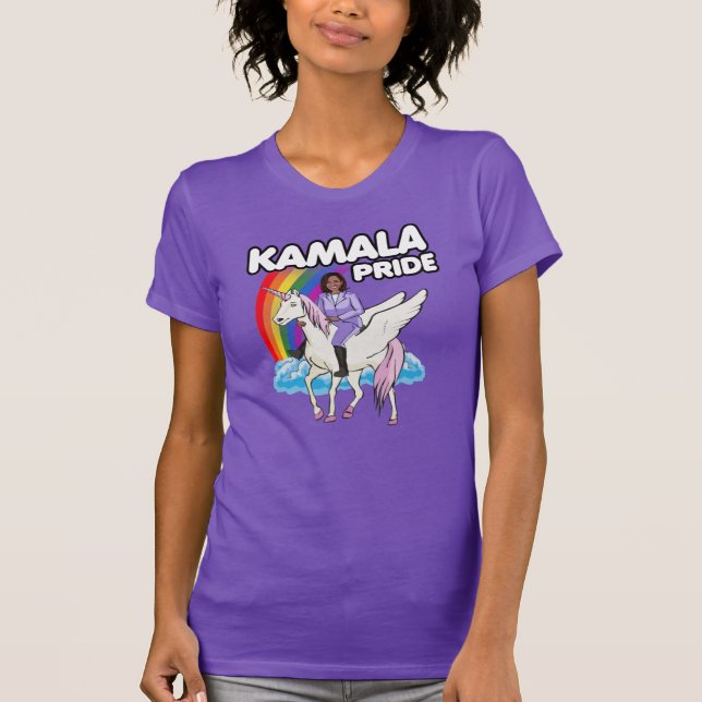 KAMALA HARRIS UNICORN PRIDE T - Shirt (Vorderseite)