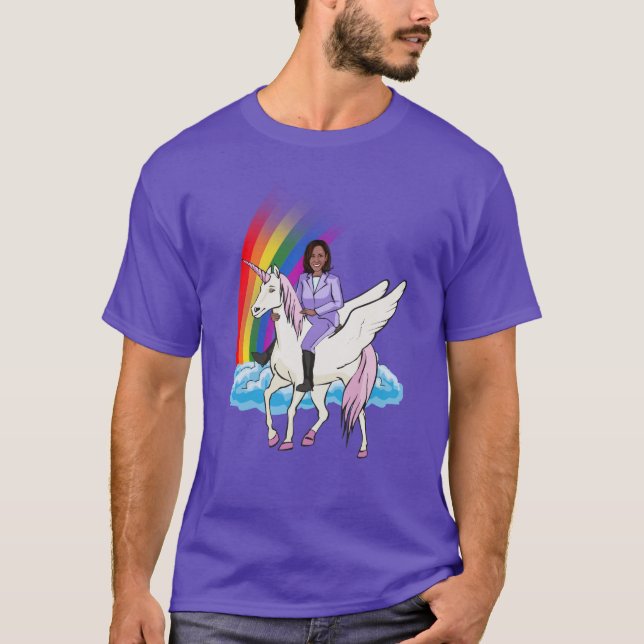 KAMALA HARRIS UNICORN T-Shirt (Vorderseite)
