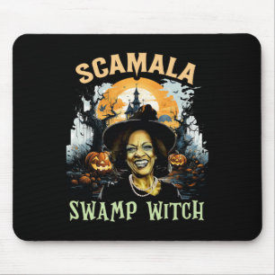 Kamala Harris Unmaskierter Sumpf Hexenhals Hallowe Mousepad