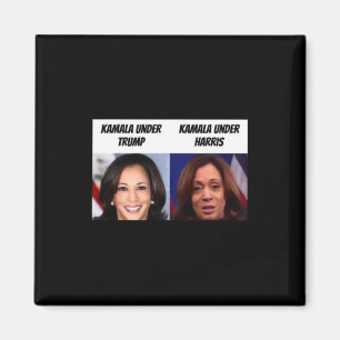 Kamala Harris unter Trump Lustiger Trump-Anhänger  Magnet