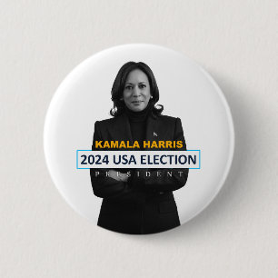 Kamala Harris USA 2024 Präsident Button