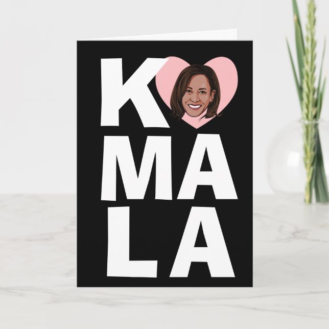 Kamala Harris Valentine Vizepräsident Karte (Vorderseite)