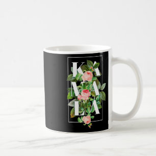 Kamala Harris Vintag Floral Weibchen Kaffeetasse