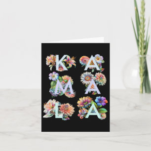 Kamala Harris Vintag Floral Weibchen Karte