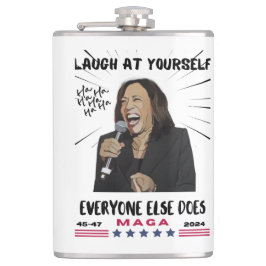 Kamala Harris Vinyl Wrapped Flask Flachmann