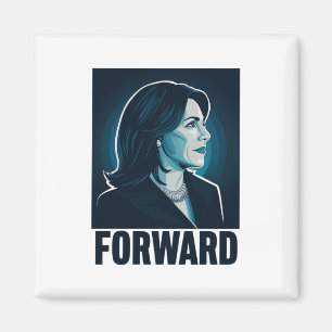 Kamala Harris Vorwärts 2024 Präsidentschaftswahl Magnet