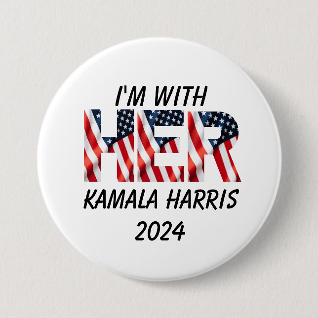 Kamala Harris Wahl 2024 Button (Vorderseite)