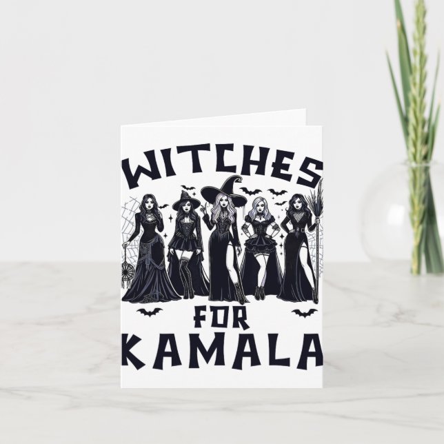 Kamala Harris Wahl 2024 Halloween Karte (Vorderseite)