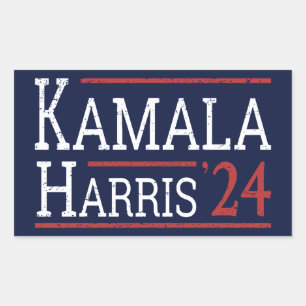 Kamala Harris Wahl 2024 I Rechteckiger Aufkleber