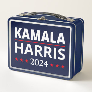Kamala Harris Wahl 2024 III Metall Brotdose
