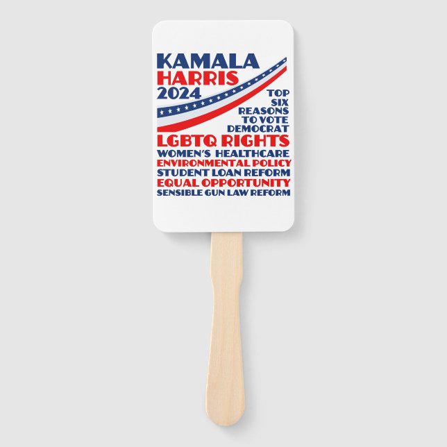 Kamala Harris Wahlplattform 2024 Fächer (Vorderseite)