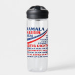 Kamala Harris Wahlplattform 2024 Trinkflasche<br><div class="desc">Wahl Kamala Harris als Präsident bei den Präsidentschaftswahlen 2024 zur Unterstützung des demokratischen Party. Diese demokratische Wasserflasche zeigt eine Liste von sechs Gründen: LGBTQ-Rechte, Gesundheitsfürsorge für Frauen, Umweltpolitik, Reform von Studentendarlehen, Chancengleichheit für Minderheiten und Frauen, vernünftige Waffengesetze und andere Werte. Zeige den Leuten deine politischen Überzeugungen in blau und rot....</div>