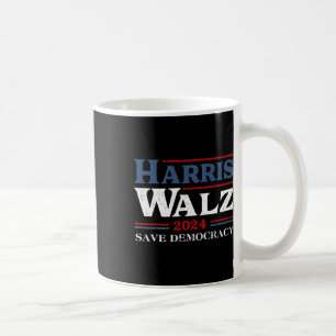 Kamala Harris Waltz 2024 Rettetest für Demokratie Kaffeetasse