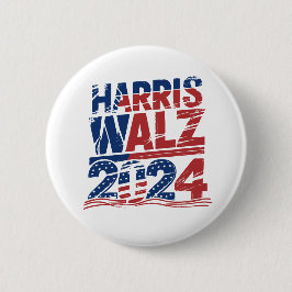 Kamala Harris Walz 2024 Präsidentschaftswahl Button