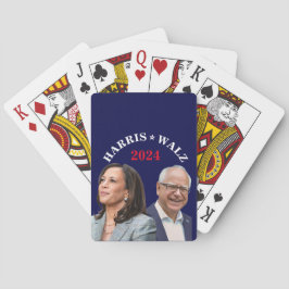 Kamala Harris Walz Foto - Präsident Vice Fotos Spielkarten