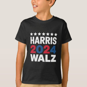Kamala Harris Walz Für Präsident Vizepräsident T-Shirt