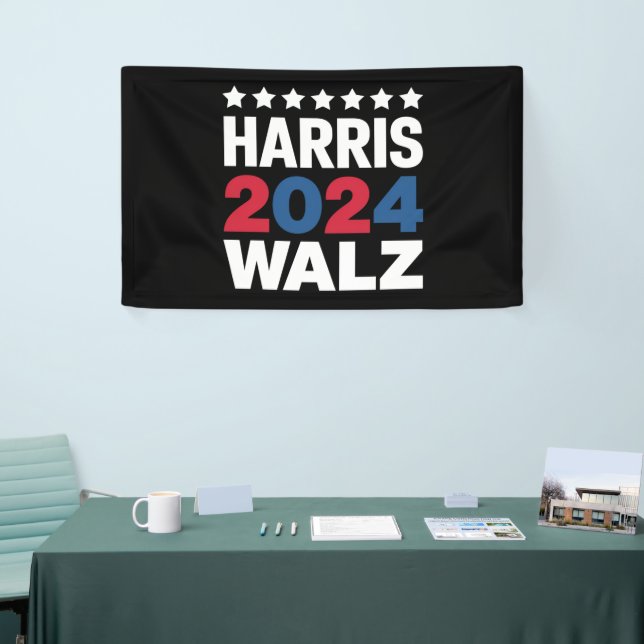 Kamala Harris Walz, Vizepräsident Banner (Messeveranstaltung)